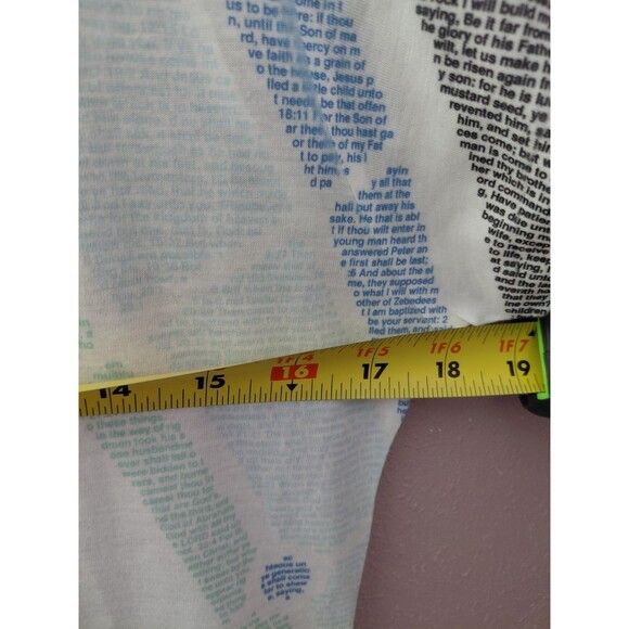 Lithographs The Bible Book Print Novel V Neck T Shirt Women's Medium - Picture 7 of 9